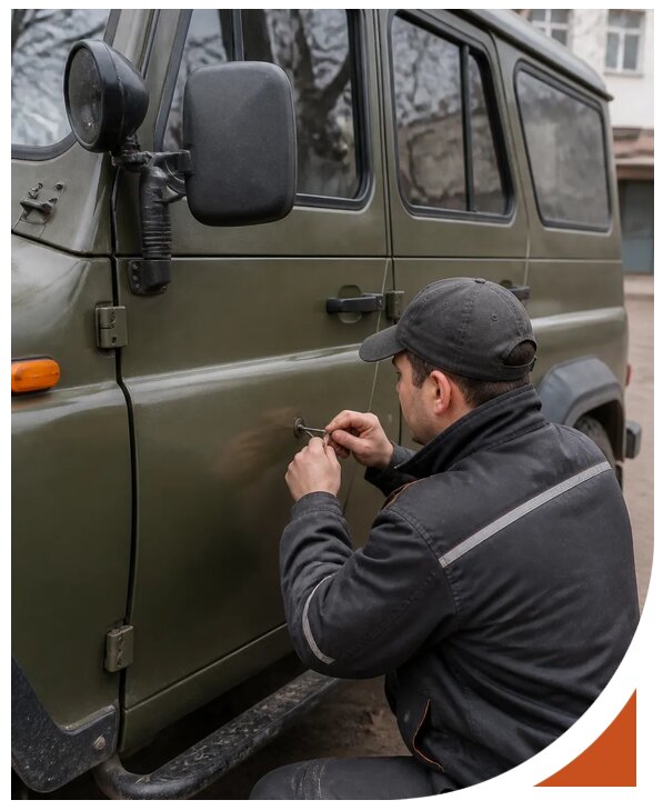 Профессиональное вскрытие автомобиля УАЗ без повреждений в Нововоронеже